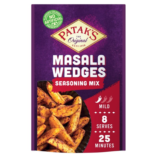 Pataks masala wedges spice mix, imported from the UK