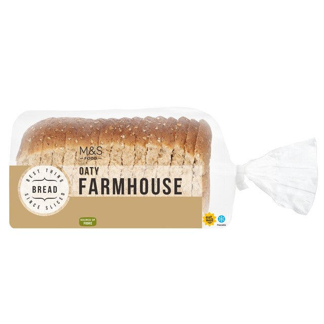 M&S Oaty Farmhouse Bread Loaf 800g, imported from the UK