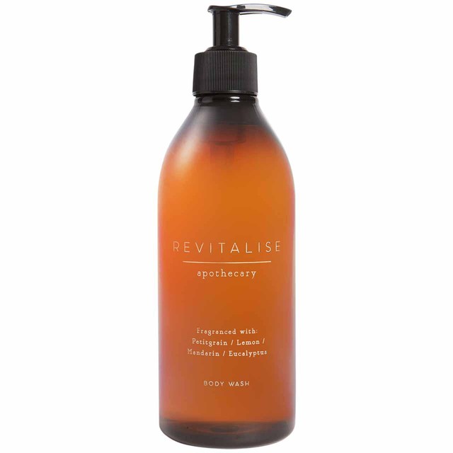 M&S Revitalise Body Wash 470 ml with lemon eucalyptus scent, imported from the UK
