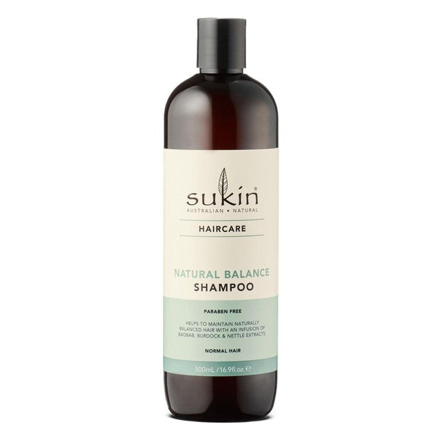 Sukin Natural Cleansing Shampoo 500ml (British brand)