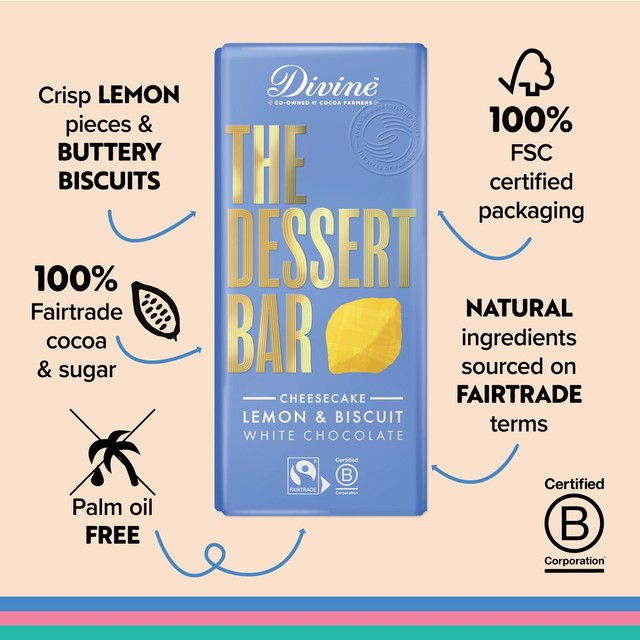Divine Dessert Bar White Chocolate Cheesecake 180g - British product