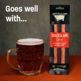 Serious Pig spicy salami snacks 30g (British brand)