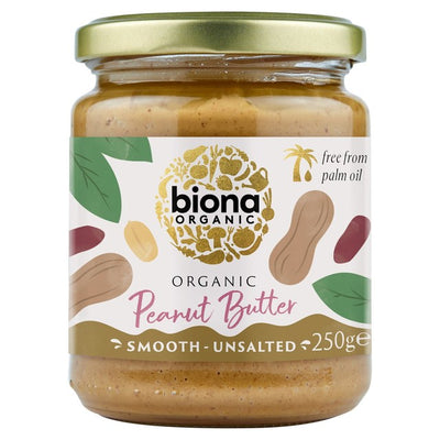 M&S Biona Organic Peanut Butter Smooth Free from Palm Fat 250g- Buy online at McGrocer