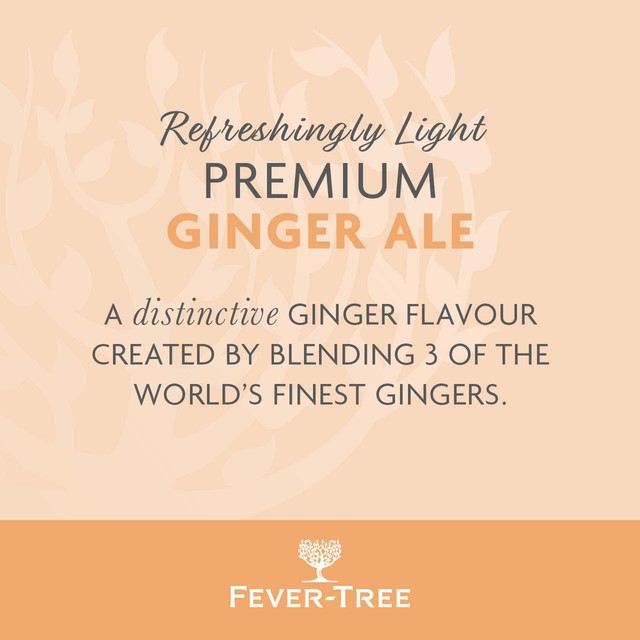 Fever-Tree Refreshingly Light Ginger Ale 8x150ml cans - British product