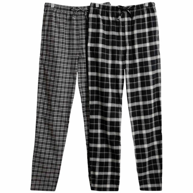 M&S Men's Brushed Cotton Checked Pyjama Bottoms XL, imported from the UK