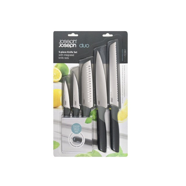 Joseph Joseph Duo 5-piece knife set in Opal, UK version