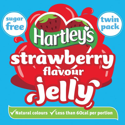 Hartley's zuckerfreie Erdbeer-Gelee-Kristalle 23g