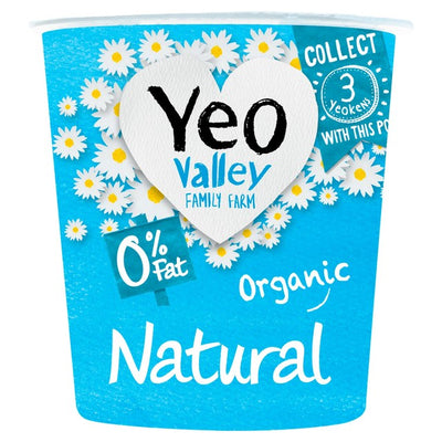 زبادي طبيعي عضوي Yeo Valley خالي من الدهون 150 جرام - اشترِ عبر الإنترنت من McGrocer
