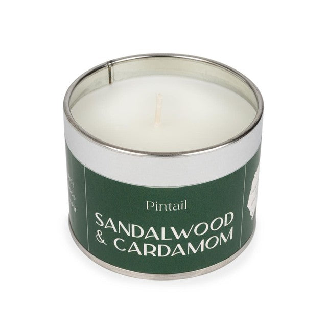 Pintail sandalwood and cardamom candle 225g, imported from the UK