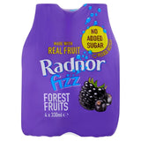 Radnor Fizz Forest Fruits flavoured sparkling soft drink 4 x 330ml, imported from the UK