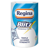 Regina Blitz kitchen roll with 100 supersized sheets, imported from the UK