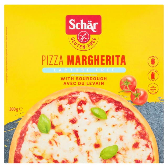 Schar gluten-free margherita pizza thin and crispy 300g (British brand)
