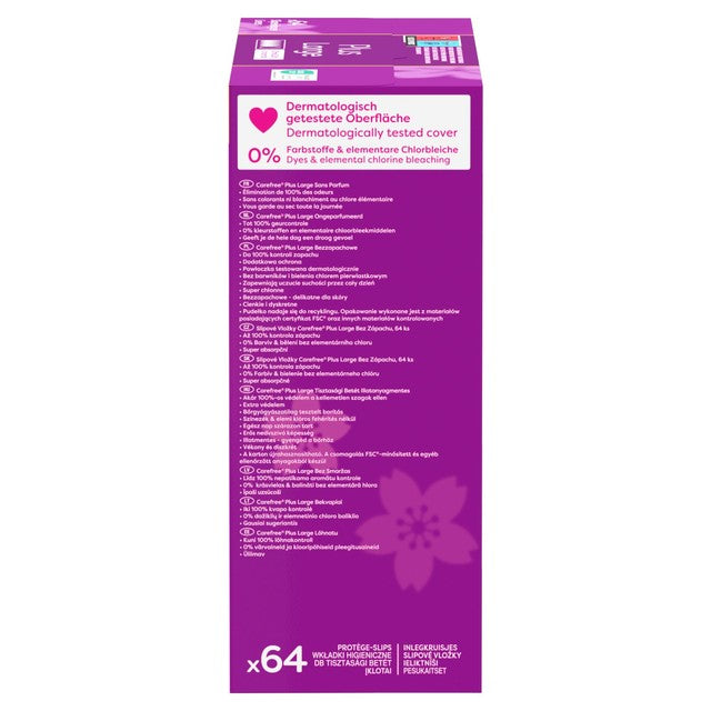 Carefree Plus Large Scented Pantyliners - British product