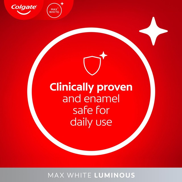 Colgate Max White Luminous whitening toothpaste 75ml - British product