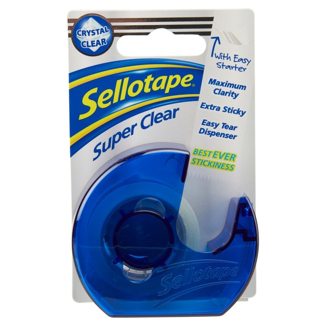 Sellotape Super Clear adhesive tape 18mm (British brand)