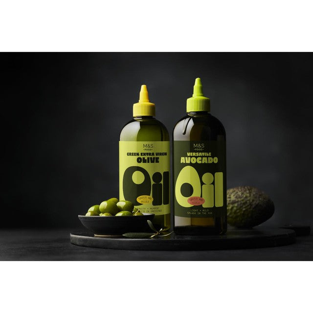 M&S Greek extra virgin olive oil, imported from the UK