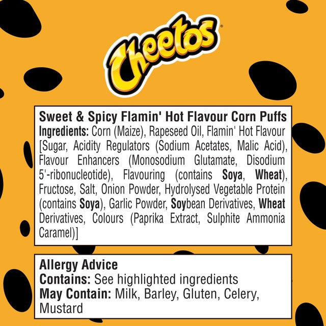 Cheetos Puffs Flamin' Hot Multipack - British product