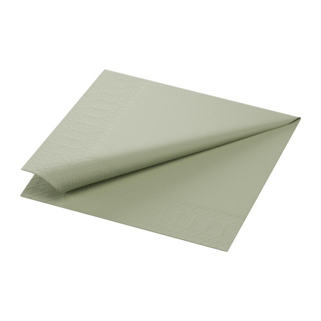 Duni pistachio green paper napkins 33cm, imported from the UK