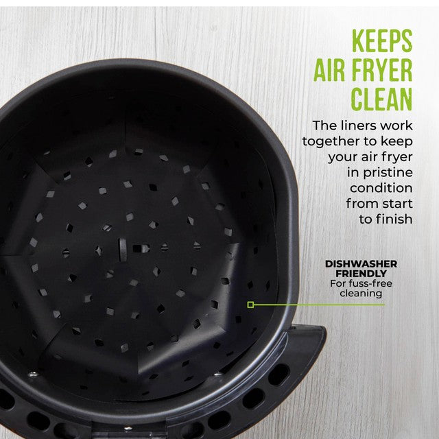 Tower air fryer liners pack of 2 black 28cm, UK version