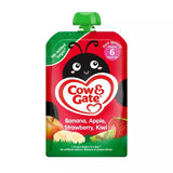 Cow & Gate banana apple strawberry kiwi baby food pouch 100g - British product