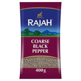 Rajah coarse black pepper 400g, imported from the UK