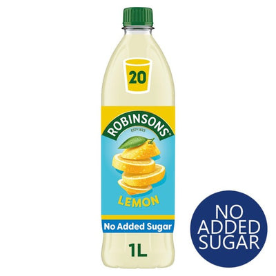 M&S Robinsons Lemon No Added Sugar Squash 1L Bottle- Buy online at McGrocer
