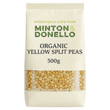 Minton & Donello organic yellow split peas 500g, imported from the UK