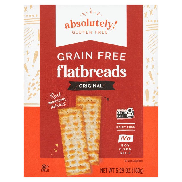 Absolutely Gluten Free flatbreads original 150g - British product