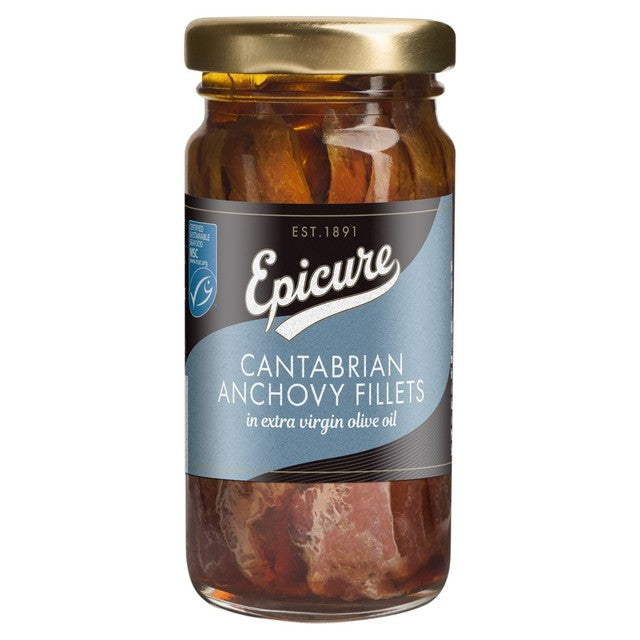 Epicure Cantabrian anchovy fillets 100g (British brand)