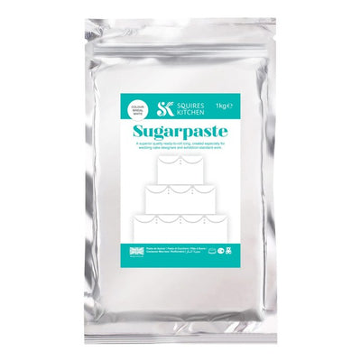 Squires Kitchen Weiße Fairtrade-Zuckerpaste zum Ausrollen, 1 kg