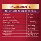 Seven Seas Cod Liver Oil Maximum Strength Liquid 300ml (British brand)