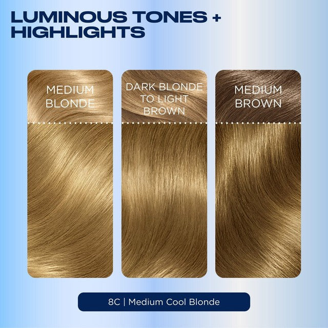 Clairol Nice'n Easy hair dye Medium Cool Blonde - British product