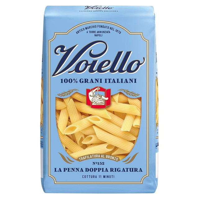 Voiello Penne Rigate pasta 14.5% protein (British brand)