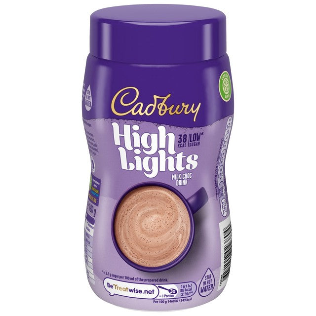 Cadbury Highlights Chocolate Drink Hot Chocolate Jar 180g - British product