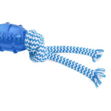 Petface Tripod rubber and rope chew toy for puppies, UK version