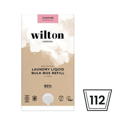 M&S Wilton London BulkBox Laundry Liquid Jasmine Eco-Friendly Laundry Detergent 4L- Buy online at McGrocer