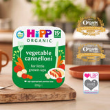 HiPP Organic Vegetable Cannelloni toddler tray meal 250g, UK version