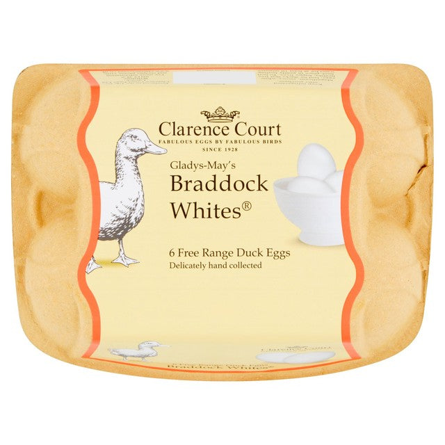 Clarence Court free range duck eggs 6 pack - British product