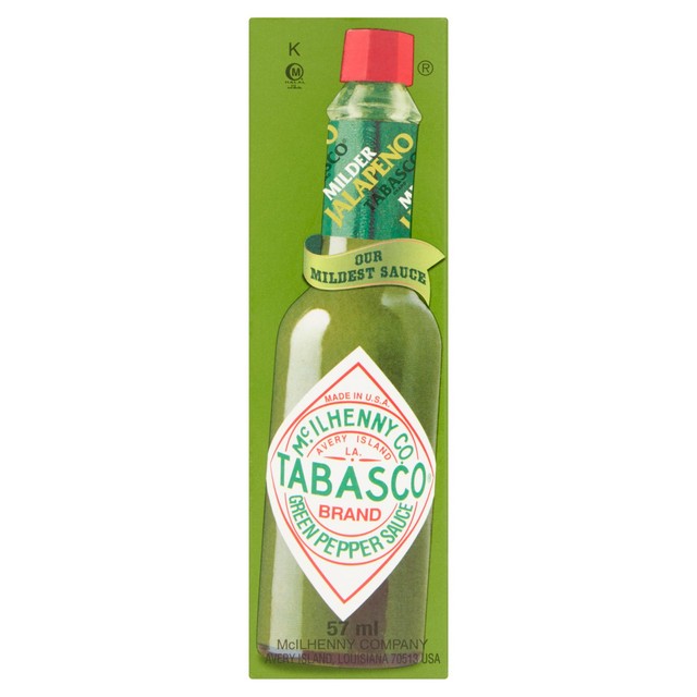 Tabasco mild green hot sauce 57ml (British brand)
