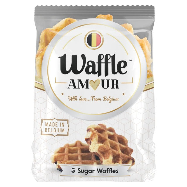 Waffle Amour Sugar Pearl waffles 5 x 55g (British brand)