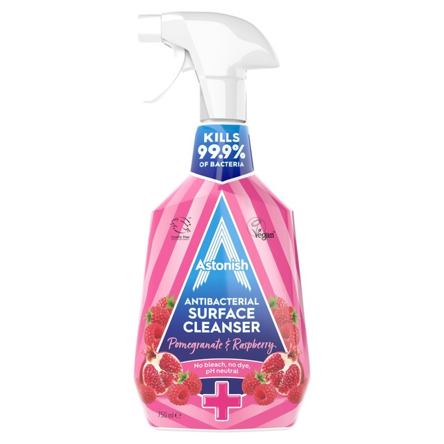 Astonish Pomegranate & Raspberry Antibacterial Surface Cleanser 750ml - British product