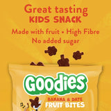 Goodies banana and date fruit bites kids snack - British product