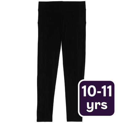 M&S M&S Jente-leggings i bomull 10-11 år Svart - Kjøp online hos McGrocer