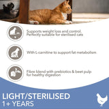 Iams light in fat dry cat food chicken 3kg, UK version