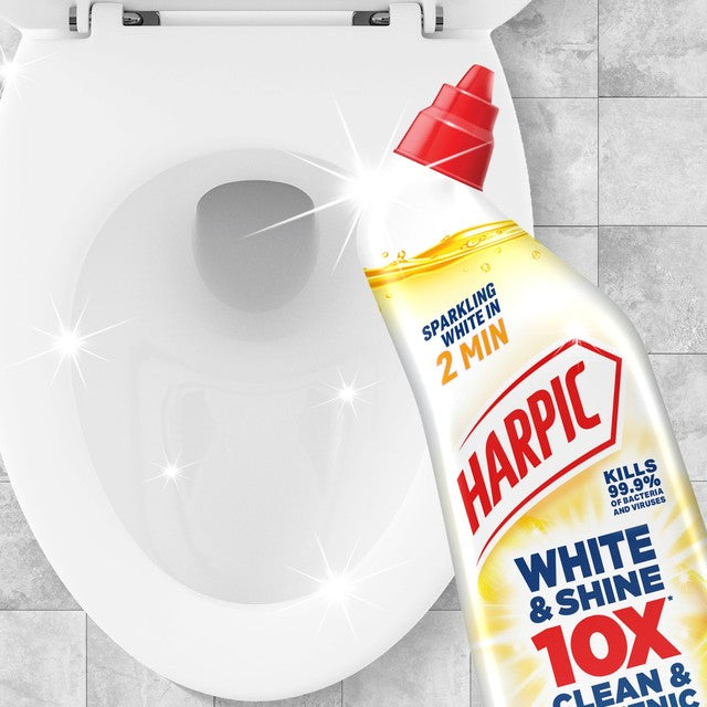 Harpic White & Shine Citrus Toilet Cleaner Gel 750ml, UK version