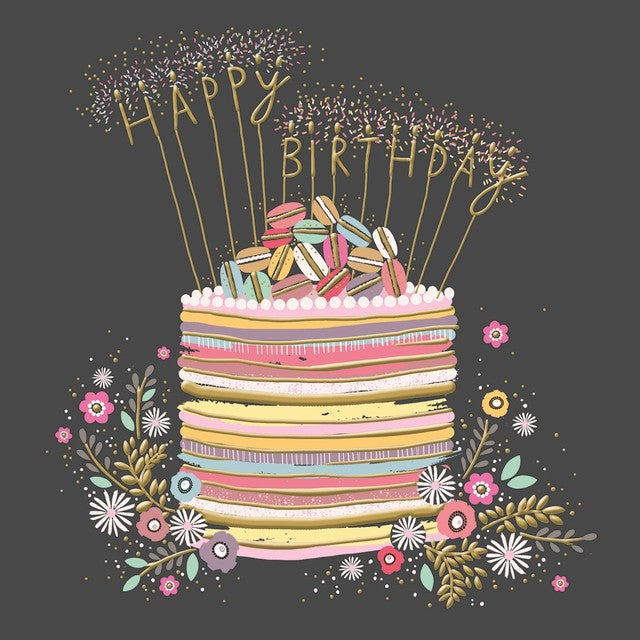 Woodmansterne Peach & Prosecco Delicious Day birthday card, imported from the UK