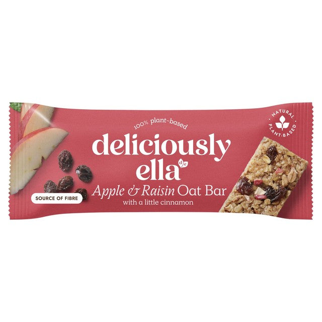 Deliciously Ella Apple Raisin Cinnamon Oat Bar 16x50g - British product