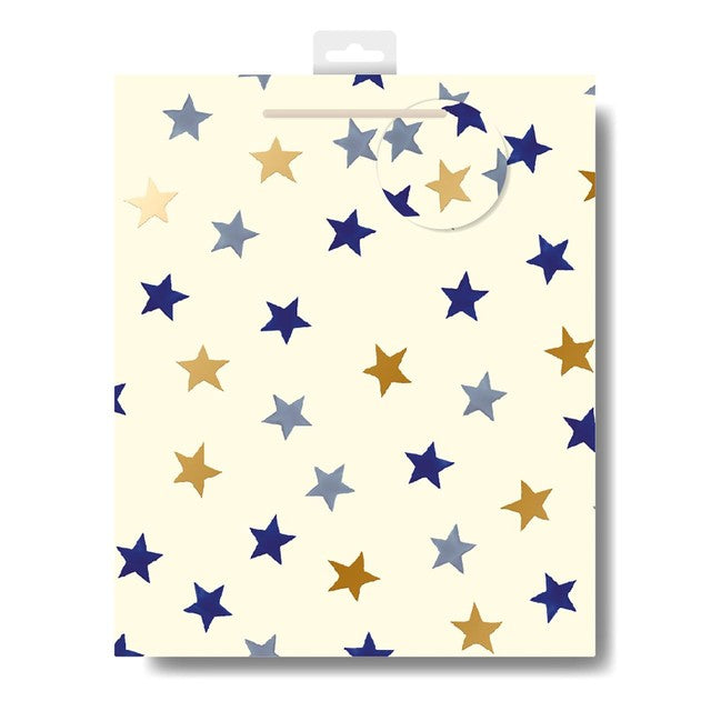 Woodmansterne gift bag Emma Bridgewater Blue Stars large - British product
