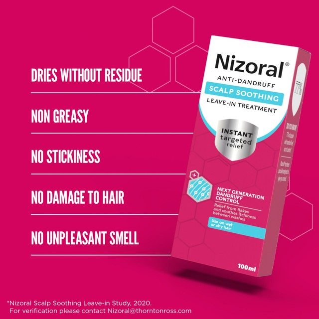 Nizoral Scalp Soothing Leave-in Treatment 100ml, imported from the UK