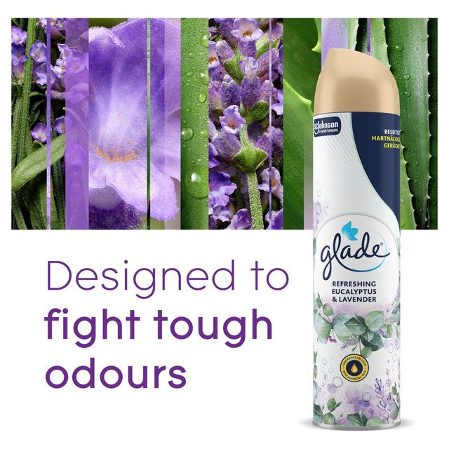 Glade Eucalyptus & Lavender Aerosol Air Freshener 300ml, UK version